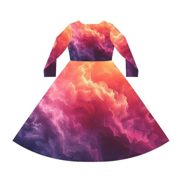 Women's Long Sleeve Dance Dress (AOP) - Image 3
