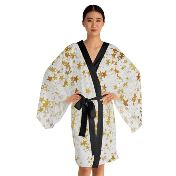 Christmas special women's Long Sleeve Kimono Robe (AOP) - Image 6