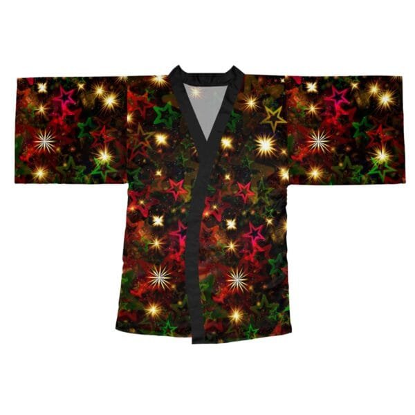 Christmas special women's Long Sleeve Kimono Robe (AOP) - Image 7