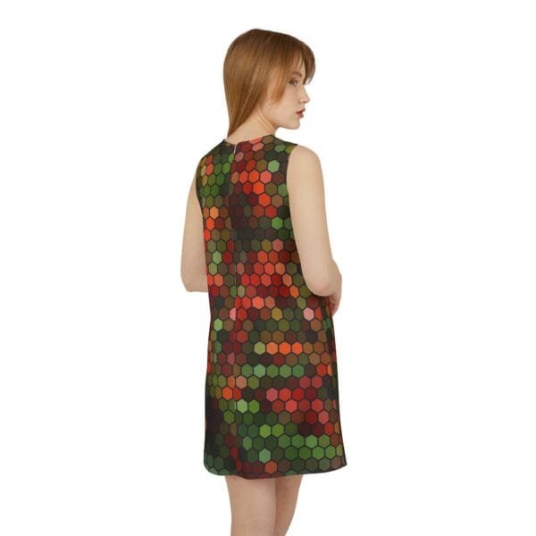women's A-line Sleeveless Dress (AOP) - Image 5