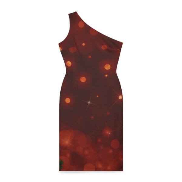 Christmas special women's Shoulder Dress (AOP) - Image 2