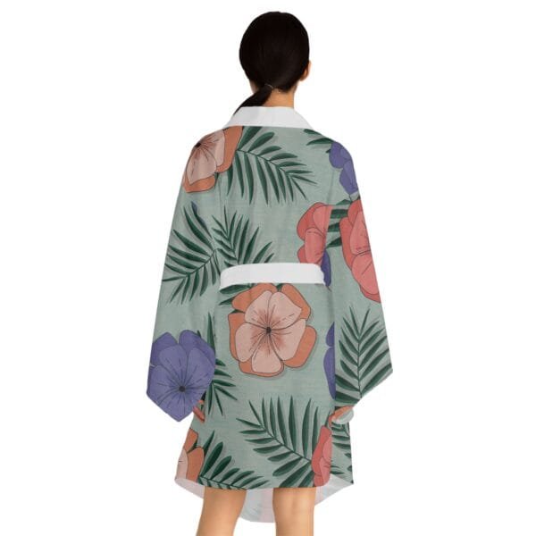 women's Long Sleeve Kimono Robe (AOP) - Image 5