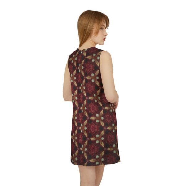 women's A-line Sleeveless Dress (AOP) - Image 5