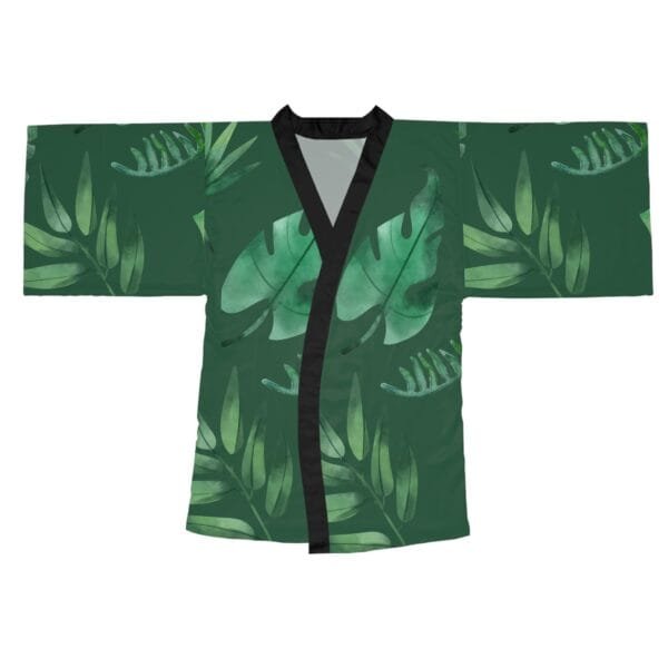 women's Long Sleeve Kimono Robe (AOP) - Image 7