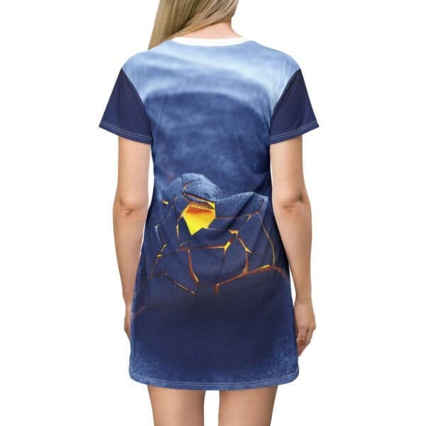 Blue Heart Women's T-Shirt Dress - Image 5
