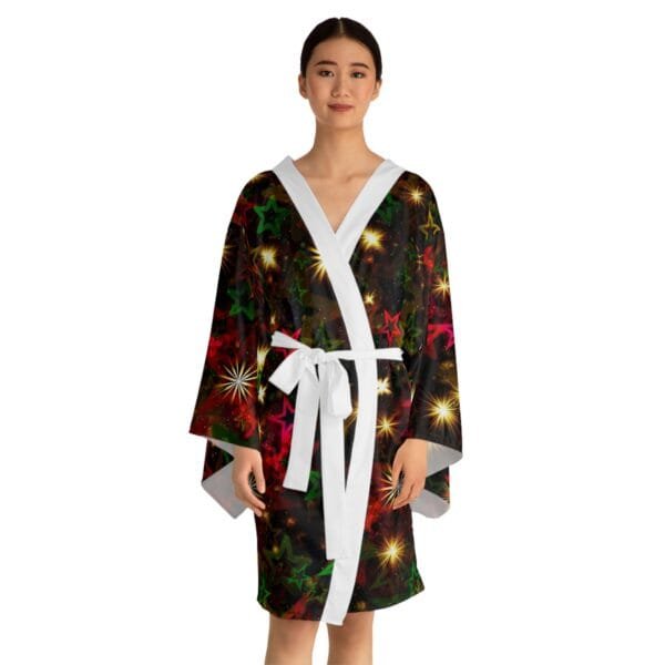 Christmas special women's Long Sleeve Kimono Robe (AOP) - Image 4