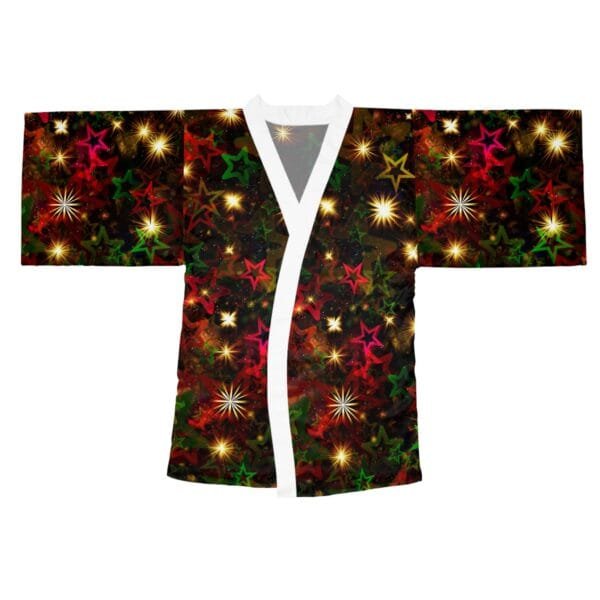 Christmas special women's Long Sleeve Kimono Robe (AOP) - Image 2