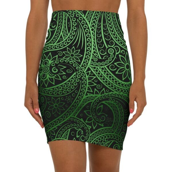 Women's Mid-Waist Pencil Skirt (AOP)