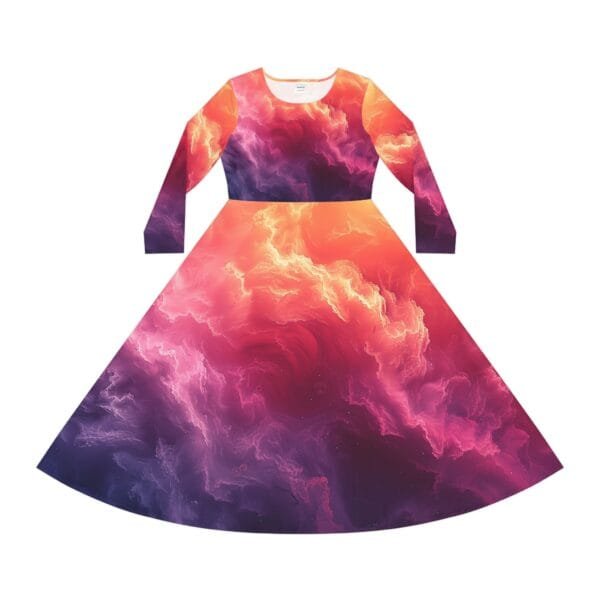 Women's Long Sleeve Dance Dress (AOP) - Image 2