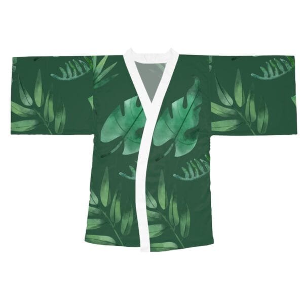 women's Long Sleeve Kimono Robe (AOP) - Image 2