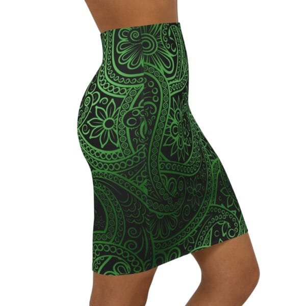 Women's Mid-Waist Pencil Skirt (AOP) - Image 4