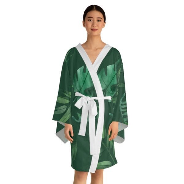 women's Long Sleeve Kimono Robe (AOP) - Image 4