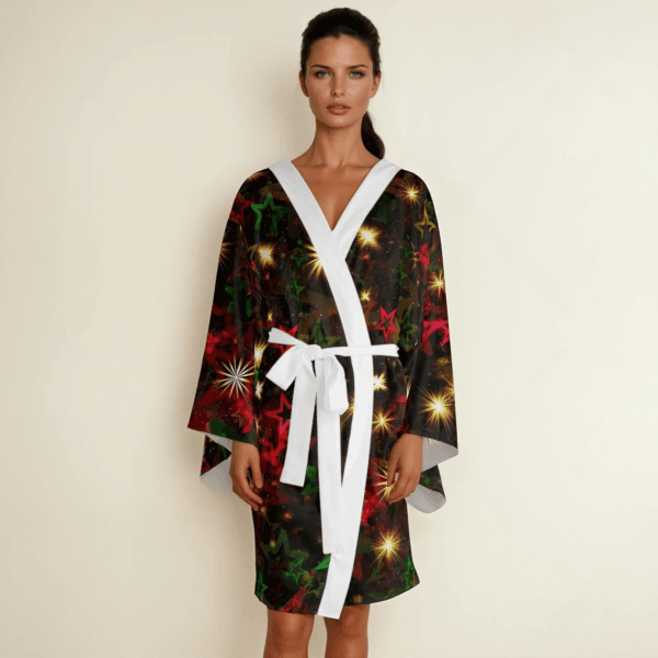 Christmas special women's Long Sleeve Kimono Robe (AOP)