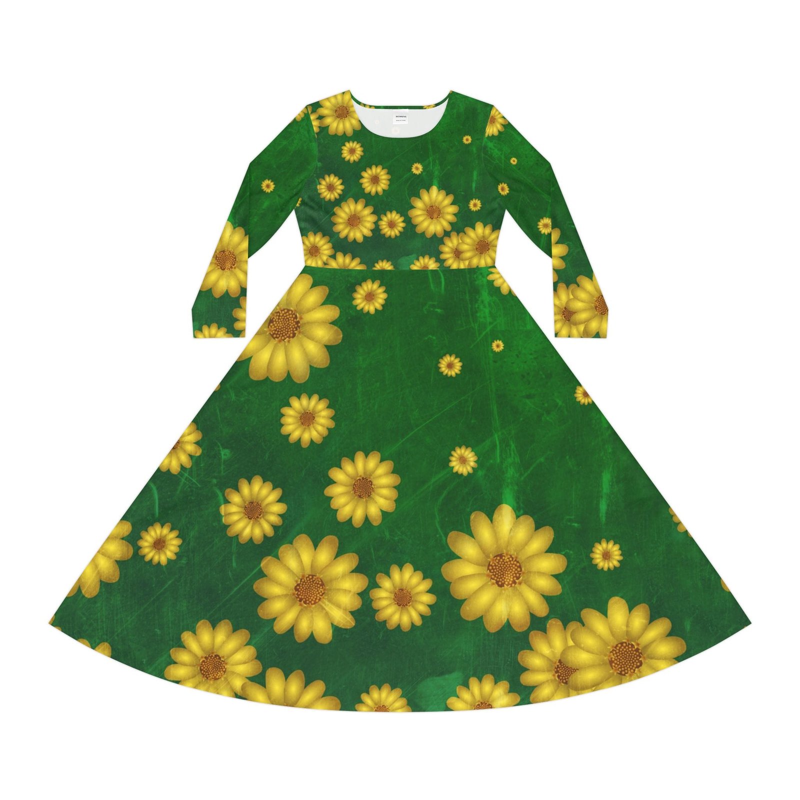 Women's Long Sleeve Dance Dress (AOP) - Image 2