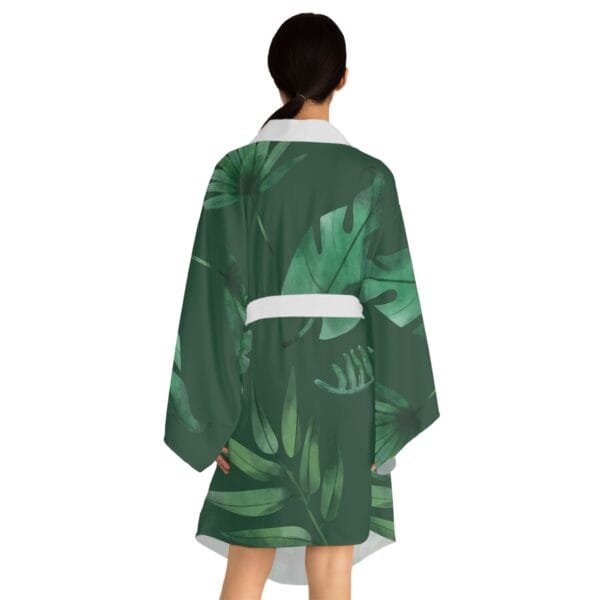 women's Long Sleeve Kimono Robe (AOP) - Image 5