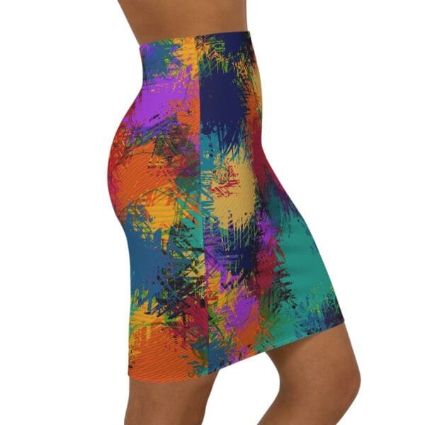 Women's Mid-Waist Pencil Skirt - Image 4