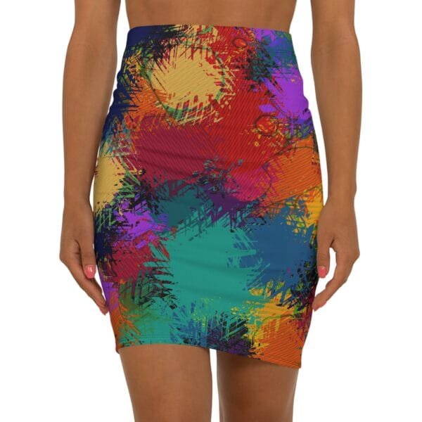 Women's Mid-Waist Pencil Skirt