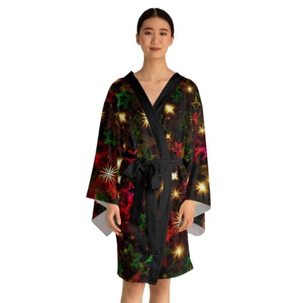 Christmas special women's Long Sleeve Kimono Robe (AOP) - Image 9