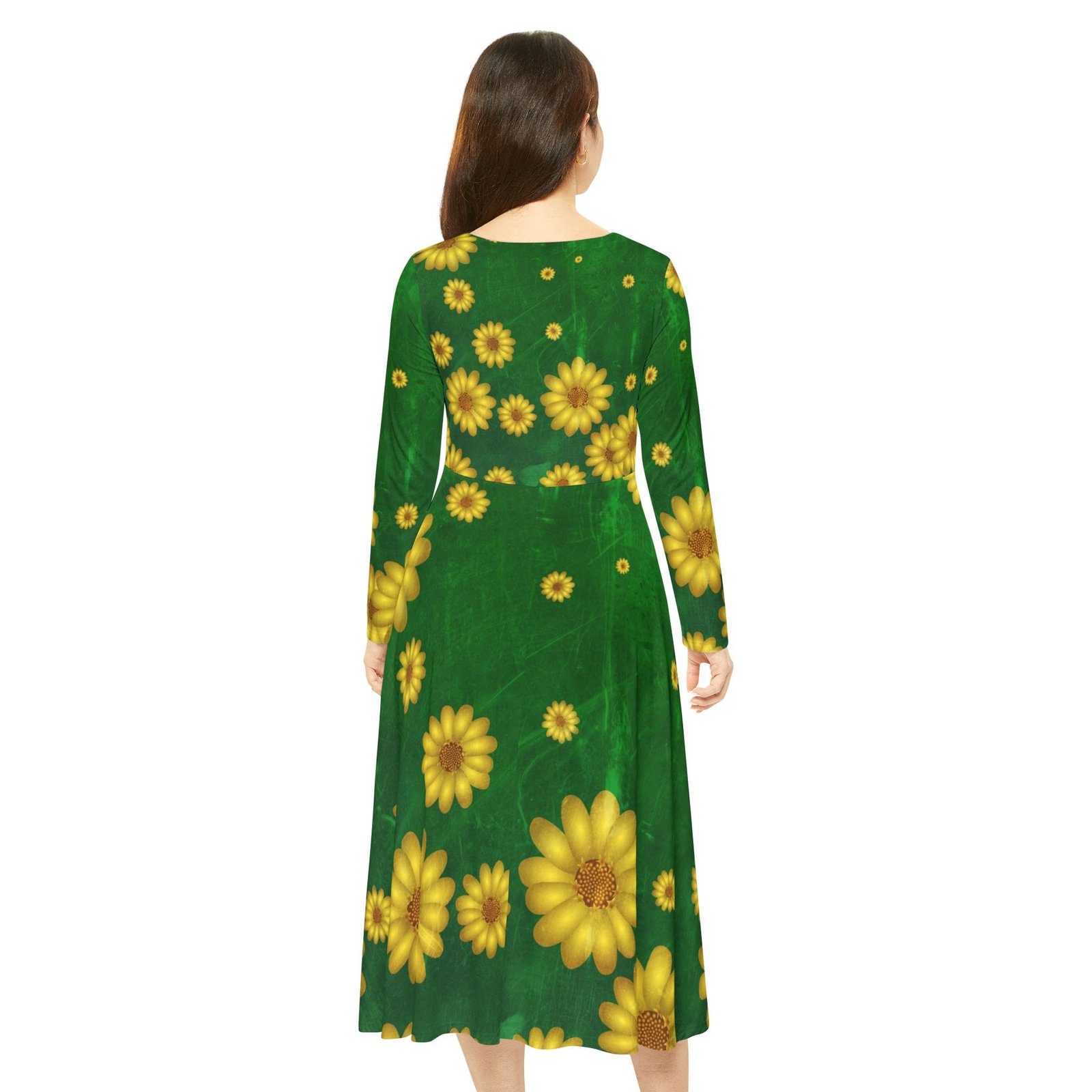 Women's Long Sleeve Dance Dress (AOP) - Image 5