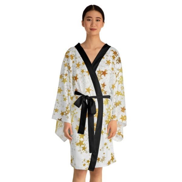 Christmas special women's Long Sleeve Kimono Robe (AOP) - Image 9