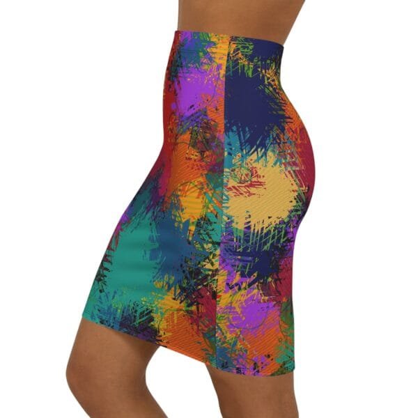 Women's Mid-Waist Pencil Skirt - Image 3