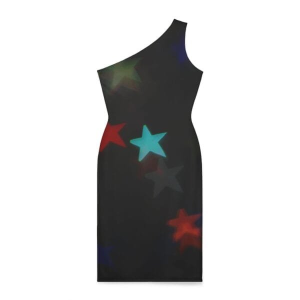 christmas special women's Shoulder Dress (AOP) - Image 3