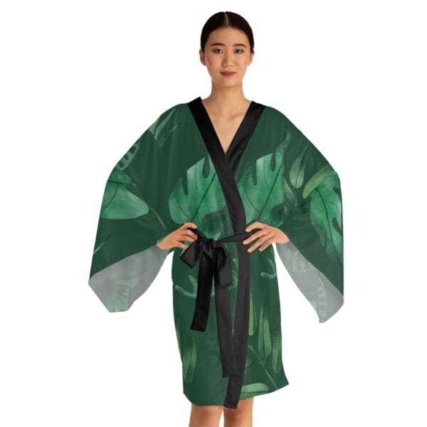 women's Long Sleeve Kimono Robe (AOP) - Image 6