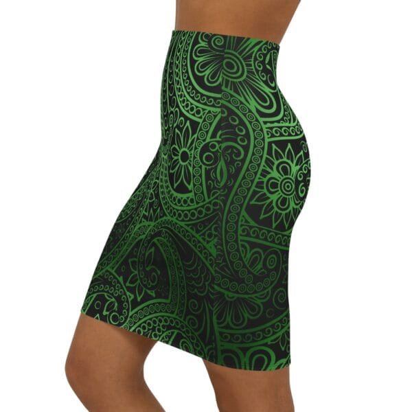 Women's Mid-Waist Pencil Skirt (AOP) - Image 3