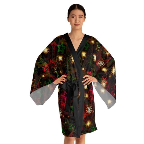 Christmas special women's Long Sleeve Kimono Robe (AOP) - Image 6
