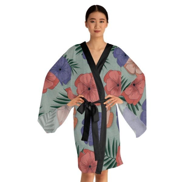 women's Long Sleeve Kimono Robe (AOP) - Image 6