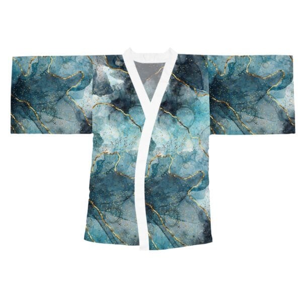 women's Long Sleeve Kimono Robe (AOP) - Image 2