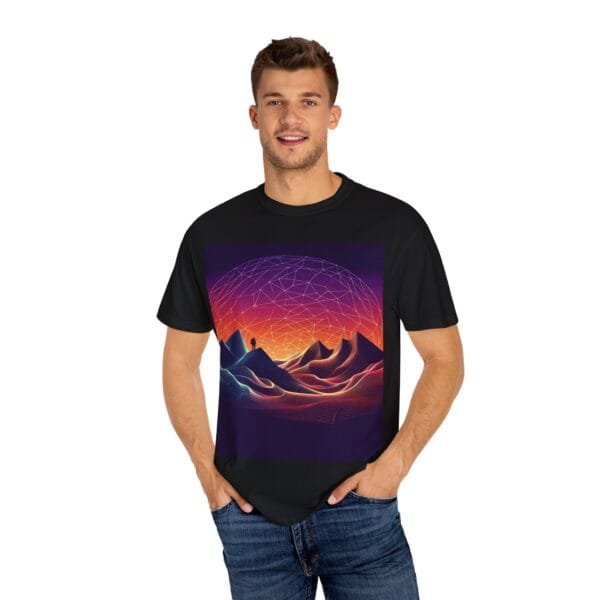 Brand Comfort Colors  Unisex T-shirt - Vibrant Mountain Sunset