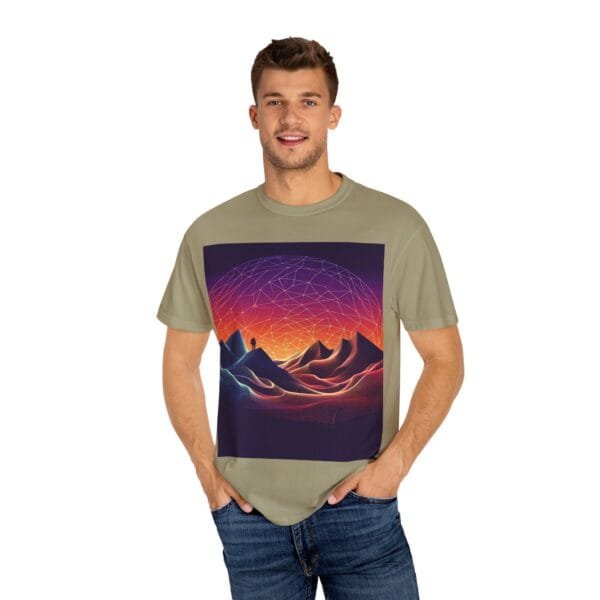 Brand Comfort Colors  Unisex T-shirt - Vibrant Mountain Sunset - Image 32