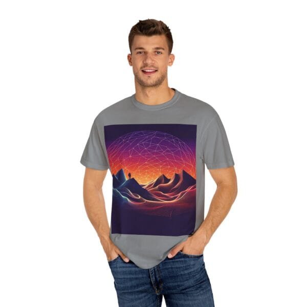 Brand Comfort Colors  Unisex T-shirt - Vibrant Mountain Sunset - Image 48