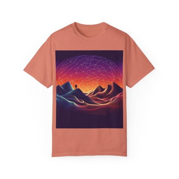 Brand Comfort Colors  Unisex T-shirt - Vibrant Mountain Sunset - Image 9