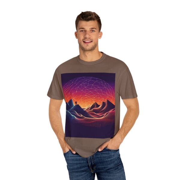 Brand Comfort Colors  Unisex T-shirt - Vibrant Mountain Sunset - Image 36
