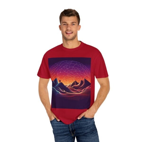 Brand Comfort Colors  Unisex T-shirt - Vibrant Mountain Sunset - Image 60
