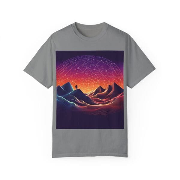 Brand Comfort Colors  Unisex T-shirt - Vibrant Mountain Sunset - Image 45
