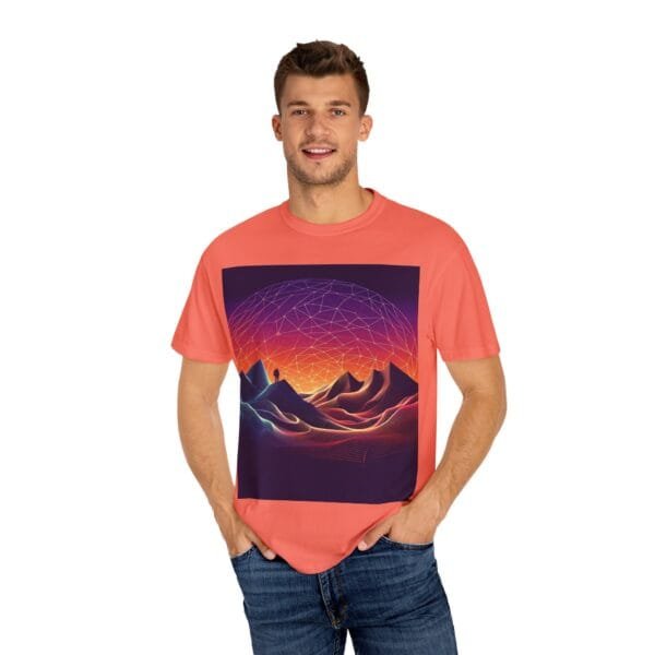 Brand Comfort Colors  Unisex T-shirt - Vibrant Mountain Sunset - Image 16