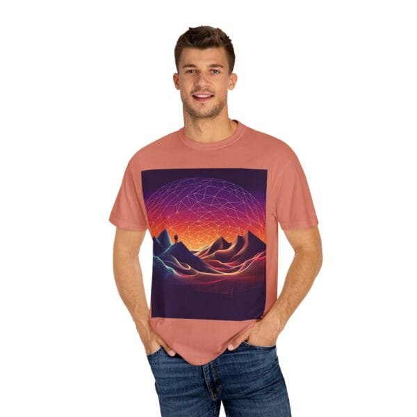 Brand Comfort Colors  Unisex T-shirt - Vibrant Mountain Sunset - Image 12
